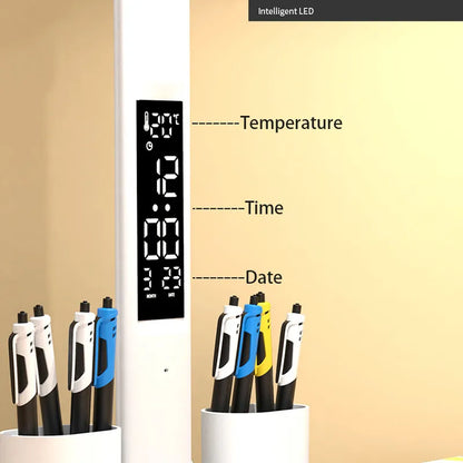 Foldable Table Lamp with Clock